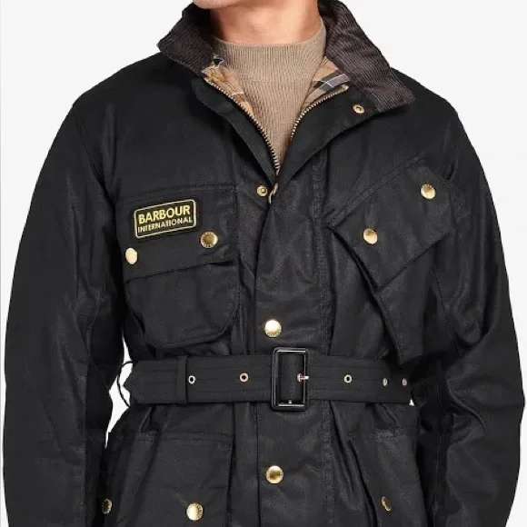Barbour International Original Waxed Cotton Jacket M - Picture 2 of 15